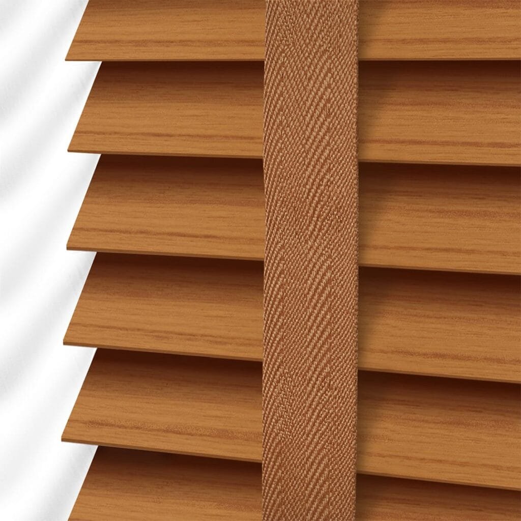 الستائر الخشبية 15 golden oak tan 41 wooden blind 50 3 zoom