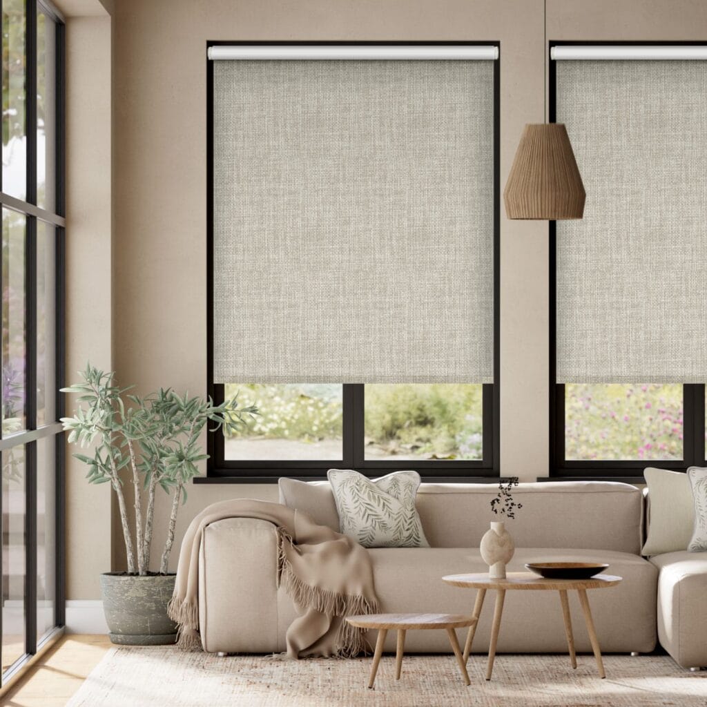 moda stone grey 23 roller blind 1