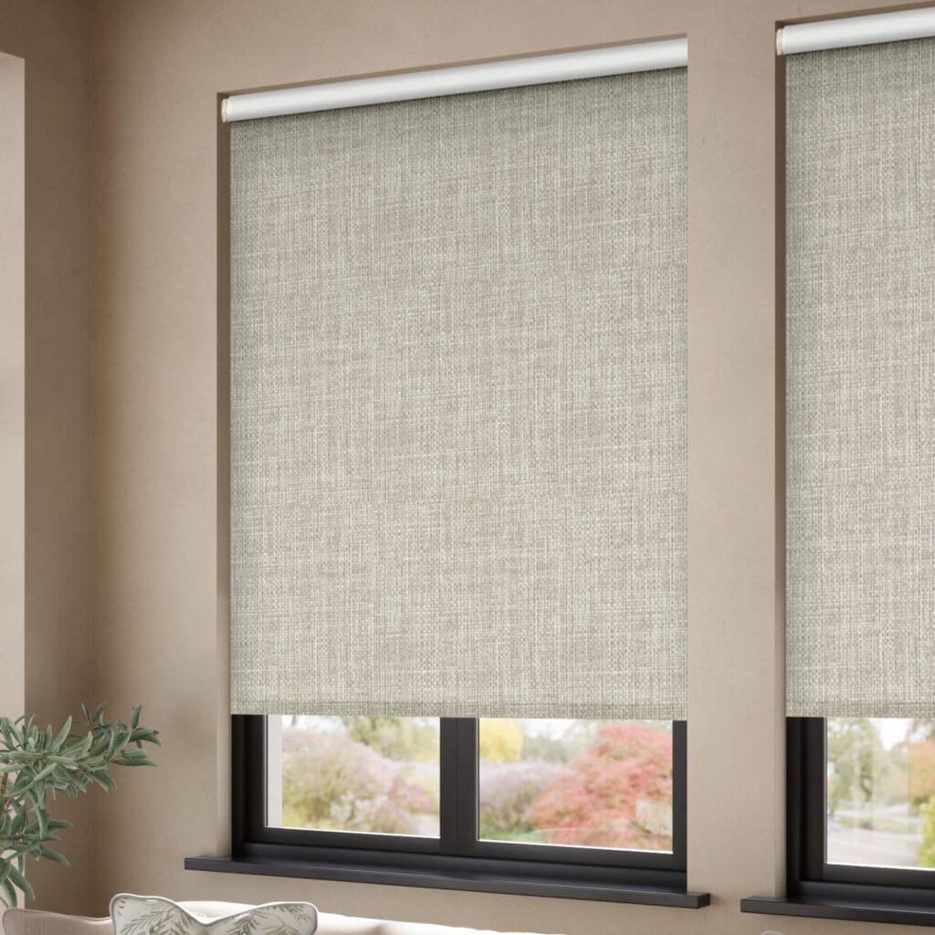 moda stone grey 23 roller blind a
