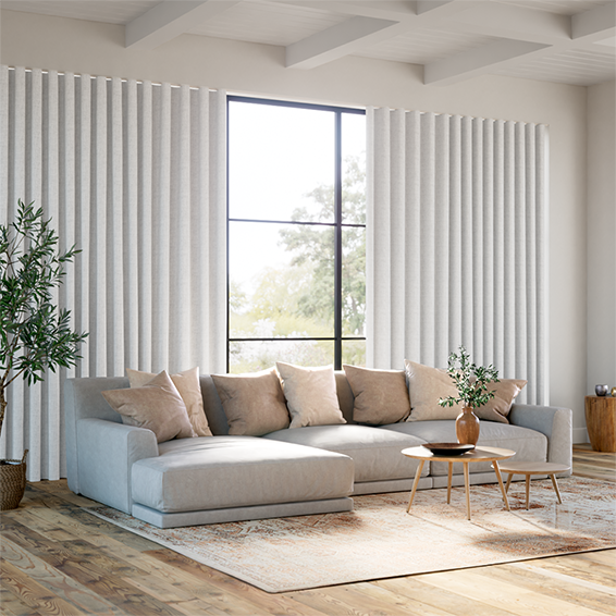 ستائر مودرن منزلية 7 wave fold bijou linen white 36 s wave a