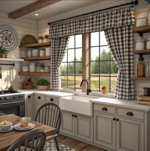 ستائر مطبخ | دليل اختيار أفضل الأنواع لمطبخك 14 ستائر مطبخ بلاك اوت