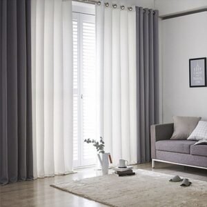 ستائر بلاك اوت مع شيفون | دليلك لاختيار أفضل الأنواع 5 ستائر بلاك اوت مع شيفون قصيرة