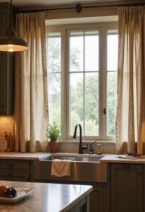 أفضل ستائر كافيه 2026 | مودرن وبسيطة لجميع المطابخ والمساحات 16 ستائر كافيه للمطابخ العملية