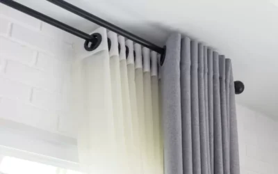 أفضل مواسير ستائر مودرن 2026 | ستانلس، حديد وخشب لتصميم عصري 5 مواسير ستائر حديثة لمنازل عصرية