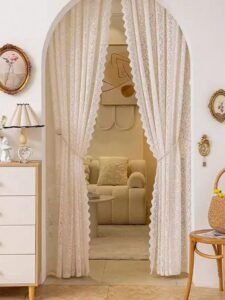 اشكال ستائر باب المطبخ مودرن وعملية 2026 2 ستائر باب المطبخ