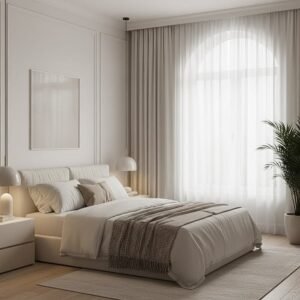 ستائر غرف نوم للعرائس بأحدث التصاميم الفاخرة من شركة سيدرا 15 ديكور ستائر غرف نوم