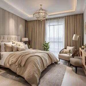 ستائر غرف نوم للعرائس بأحدث التصاميم الفاخرة من شركة سيدرا 10 ستائر قماش فاخرة